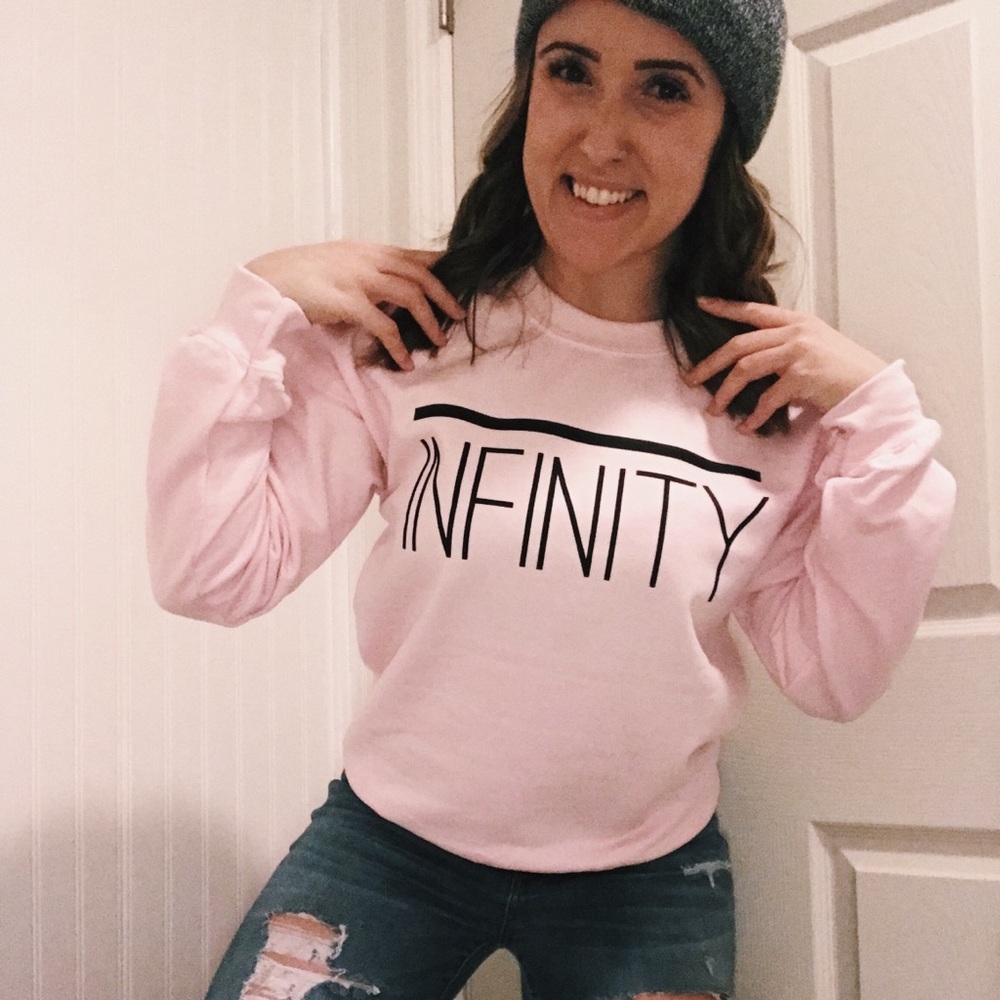 Pink Infinity Crewneck Sweatshirt - Picture 2 of 3